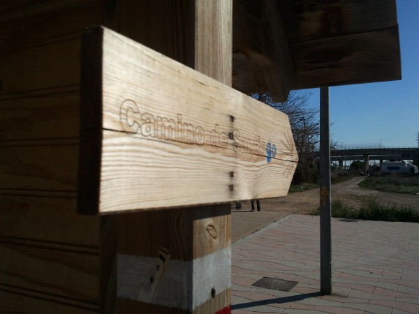 Señal del Camino de Santiago Valenciano
