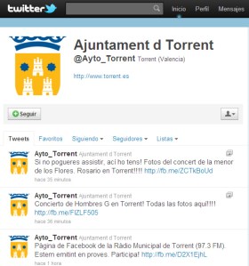 Ayuntamiento de Torrent en Twitter