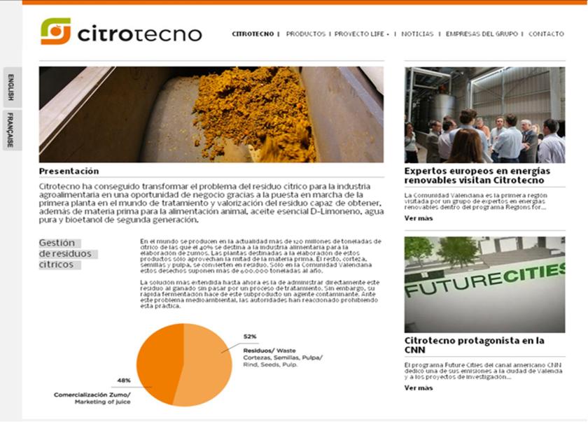 Nueva web de Citrotecno